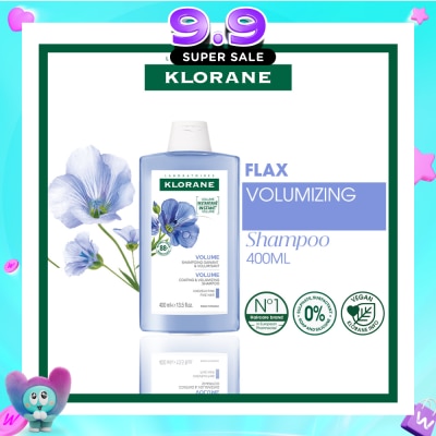 KLORANE - Volumizing Organic Flax Shampoo (To Cleanses & Restores Natural Volume) 400ml image