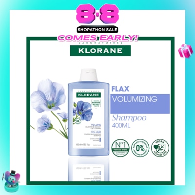KLORANE - Volumizing Organic Flax Shampoo (To Cleanses & Restores Natural Volume) 400ml