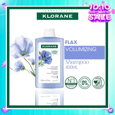 KLORANE Volumizing Organic Flax Shampoo (To Cleanses & Restores Natural Volume) 400ml