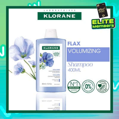 KLORANE Volumizing Organic Flax Shampoo (To Cleanses & Restores Natural Volume) 400ml
