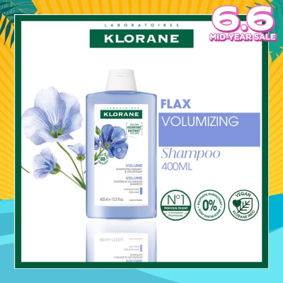 KLORANE Volumizing Organic Flax Shampoo (To Cleanses & Restores Natural Volume) 400ml