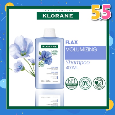 KLORANE Volumizing Organic Flax Shampoo (To Cleanses & Restores Natural Volume) 400ml