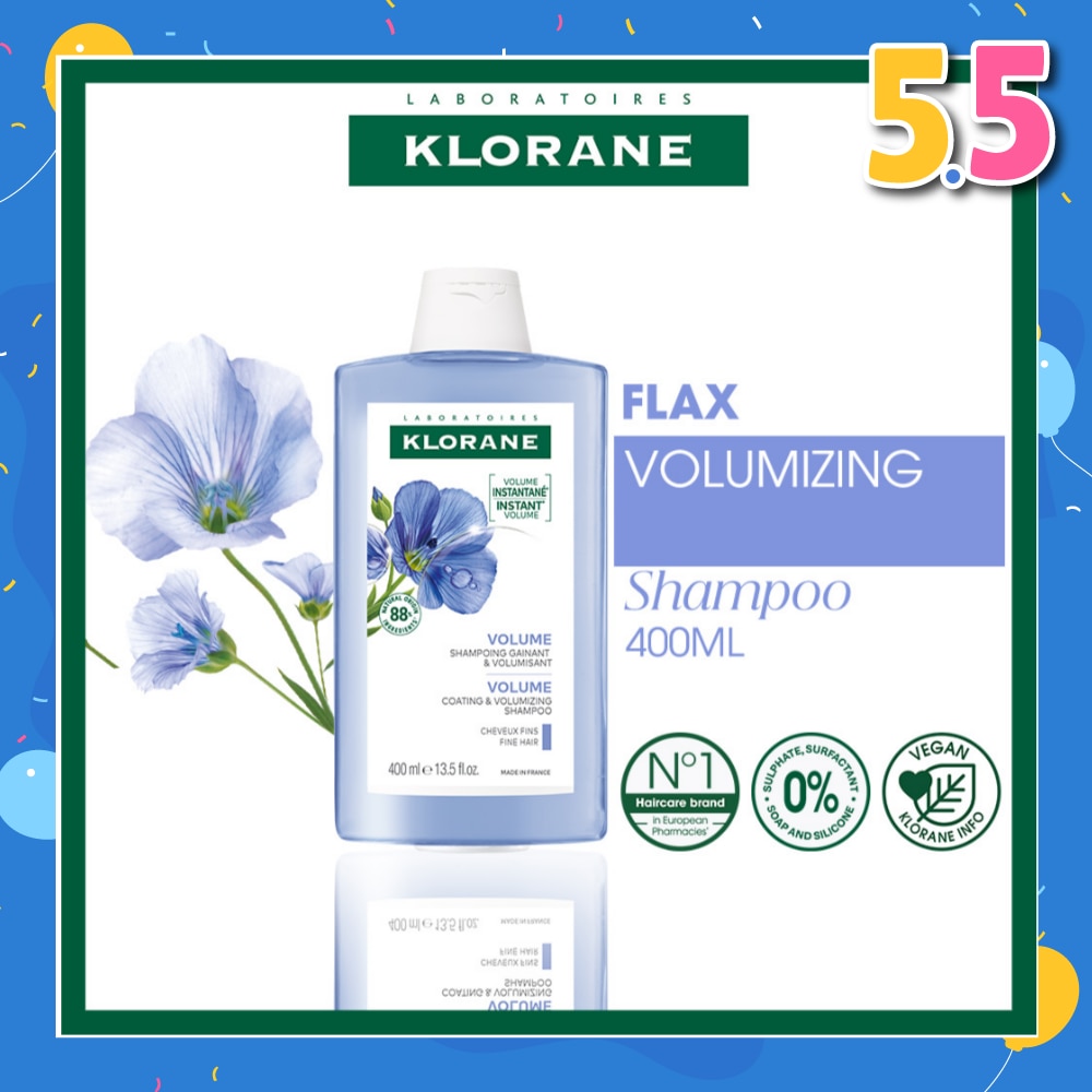 Volumizing Organic Flax Shampoo (To Cleanses & Restores Natural Volume) 400ml