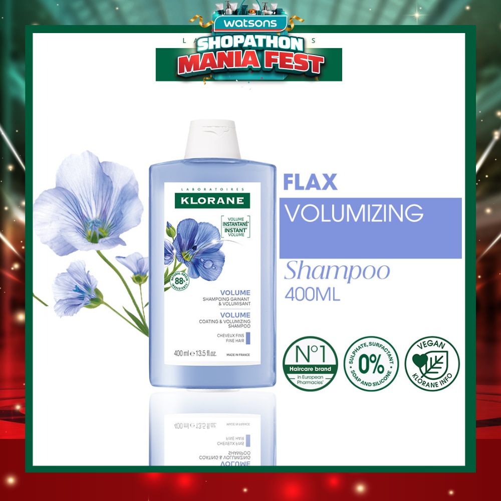 Volumizing Organic Flax Shampoo (To Cleanses & Restores Natural Volume) 400ml