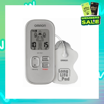 OMRON Electronic Nerve Stimulator Massager HV-F021 with Customized Therapy (Drug Free Soothing Relief for Muscle Pain & Stiffness) 1s