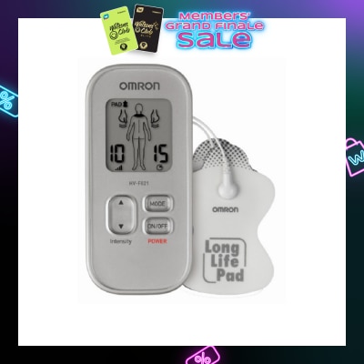 OMRON Electronic Nerve Stimulator Massager HV-F021 with Customized Therapy (Drug Free Soothing Relief for Muscle Pain & Stiffness) 1s