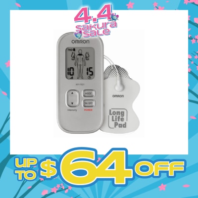 OMRON - Electronic Nerve Stimulator Massager HV-F021 with Customized Therapy (Drug Free Soothing Relief for Muscle Pain & Stiffness) 1s