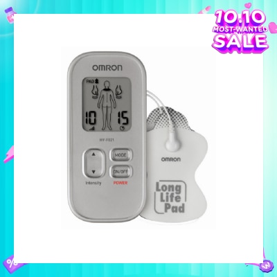 OMRON Electronic Nerve Stimulator Massager HV-F021 with Customized Therapy (Drug Free Soothing Relief for Muscle Pain & Stiffness) 1s