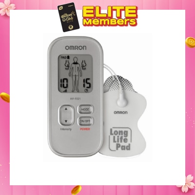 OMRON Electronic Nerve Stimulator Massager HV-F021 with Customized Therapy (Drug Free Soothing Relief for Muscle Pain & Stiffness) 1s