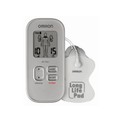 OMRON Electronic Nerve Stimulator Massager HV-F021 with Customized Therapy (Drug Free Soothing Relief for Muscle Pain & Stiffness) 1s