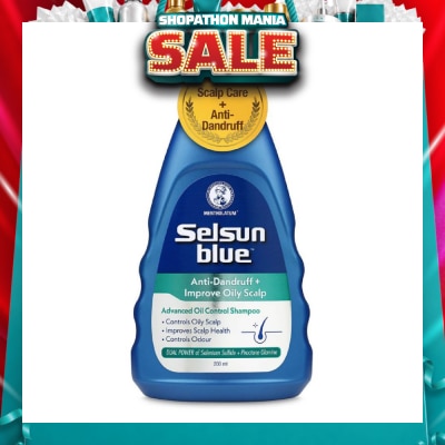 SELSUN - Blue Advanced Oil Control Anti-Dandruff & Scalp Care Shampoo 200ml