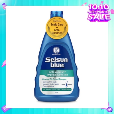 SELSUN Blue Advanced Oil Control Anti-Dandruff & Scalp Care Shampoo 200ml