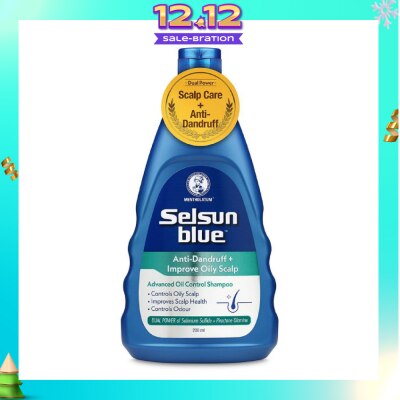 SELSUN Blue Advanced Oil Control Anti-Dandruff & Scalp Care Shampoo 200ml