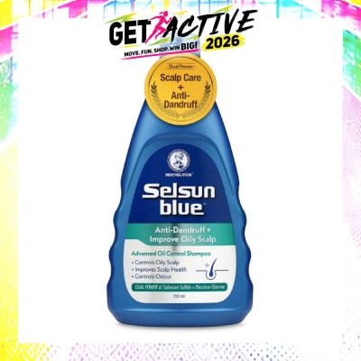 SELSUN - Blue Advanced Oil Control Anti-Dandruff & Scalp Care Shampoo 200ml image