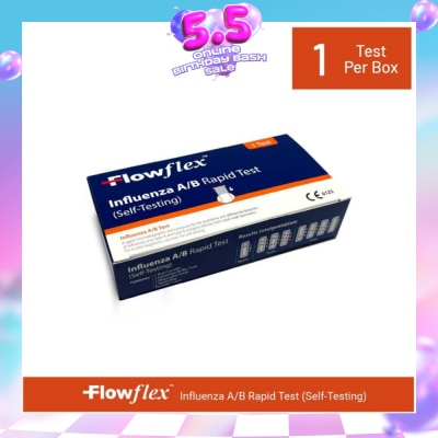 FLOWFLEX - Influenza A/B Rapid Test Self-Testing 1s (Expiry: Dec`2026)