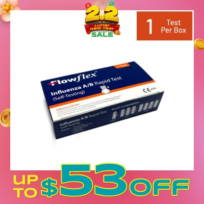 FLOWFLEX Influenza A/B Rapid Test Self-Testing 1s