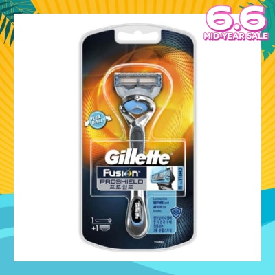 GILLETTE Fusion Proshield Chill Razor Handle & 1 Blade Refill