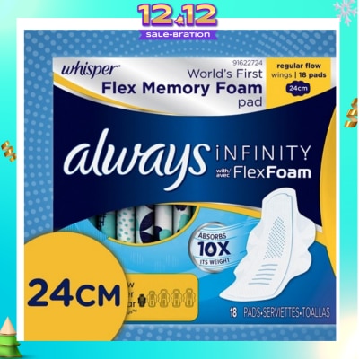 WHISPER Infinity 24cm Regular Flow Wing 18s