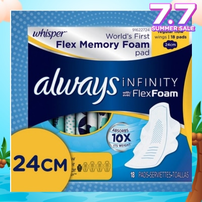 WHISPER Infinity 24cm Regular Flow Wing 18s