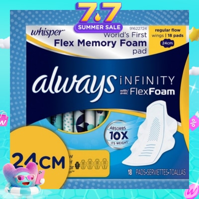 WHISPER - Infinity 24cm Regular Flow Wing 18s