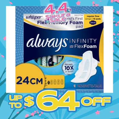 WHISPER - Infinity 24cm Regular Flow Wing 18s