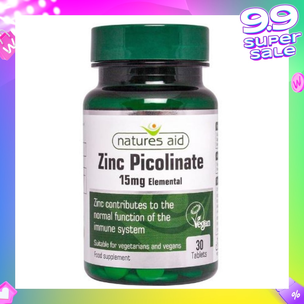 Zinc Picolinate 15mg elemental 30s