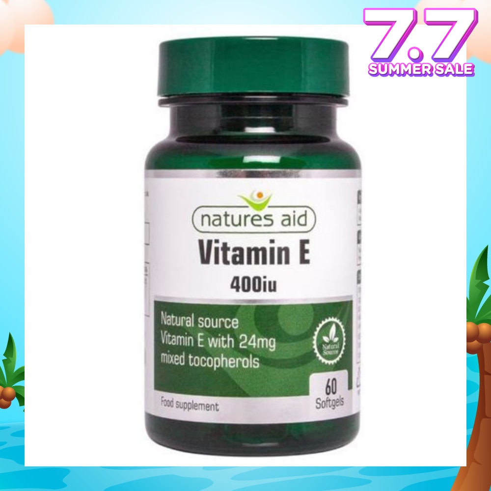 Vitamin E 400iu Softgels Natural Source Vitamin E with 24mg Mixed Tocopherols 60s