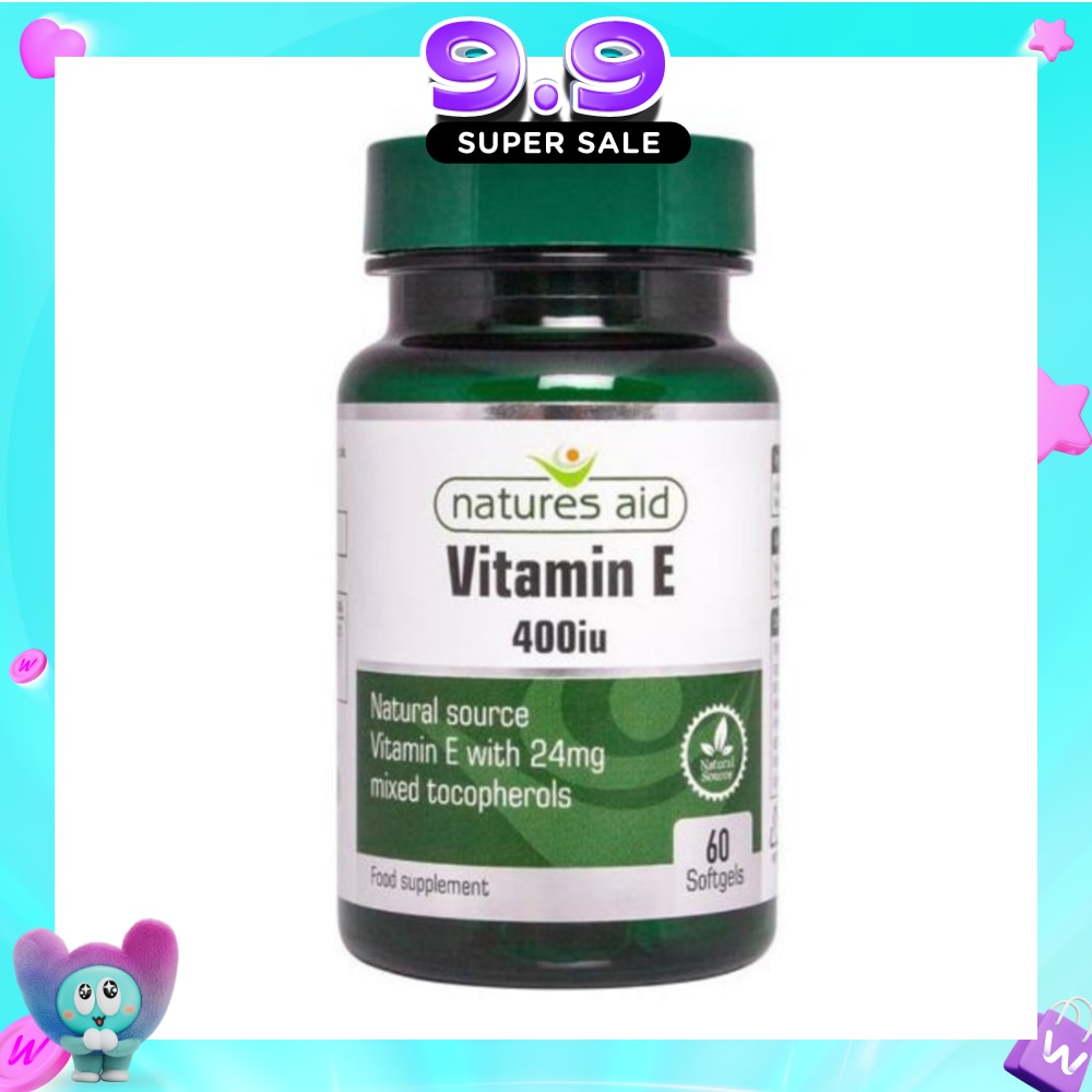 Vitamin E 400iu Softgels Natural Source Vitamin E with 24mg Mixed Tocopherols 60s image