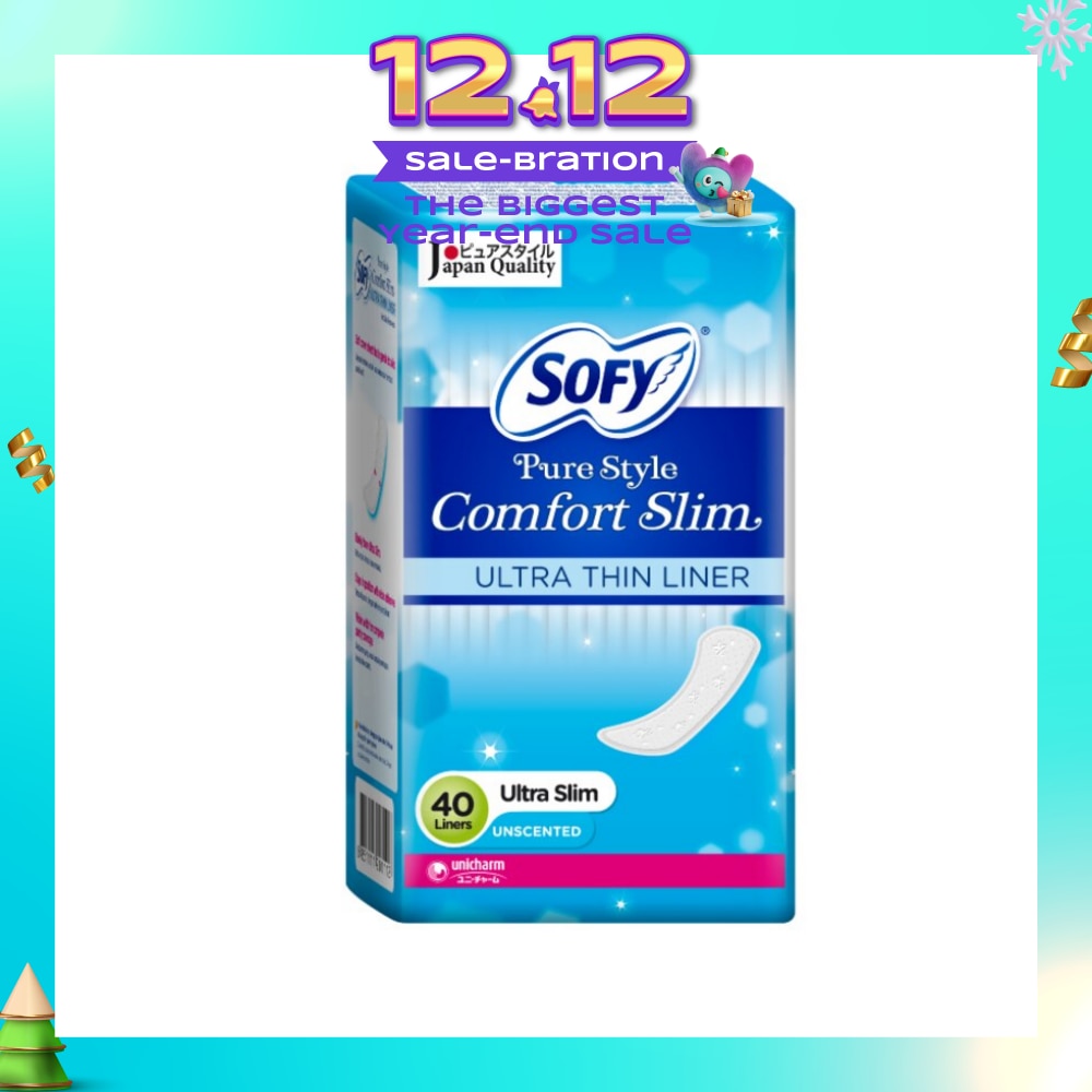 Pantiliner Pure Style Comfort Slim (Unscented) 40s