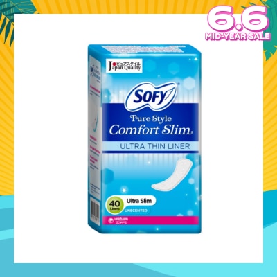 SOFY Pantiliner Pure Style Comfort Slim (Unscented) 40s