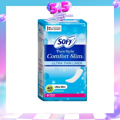 SOFY - Pantiliner Pure Style Comfort Slim (Unscented) 40s