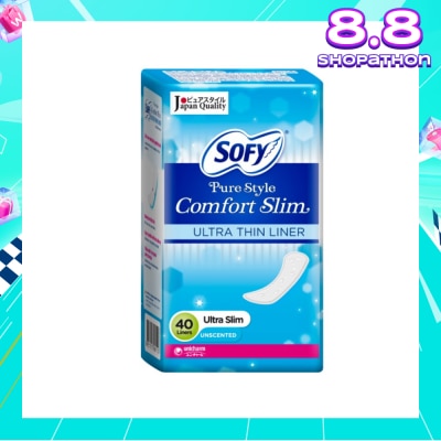 SOFY Pantiliner Pure Style Comfort Slim (Unscented) 40s