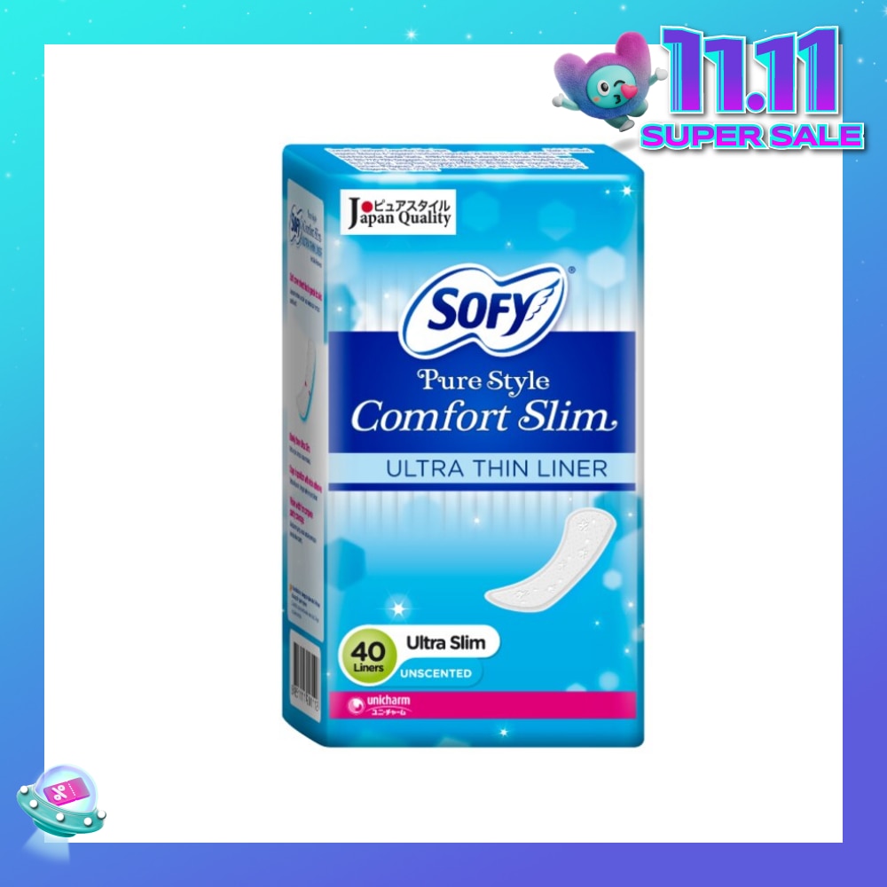 Pantiliner Pure Style Comfort Slim (Unscented) 40s