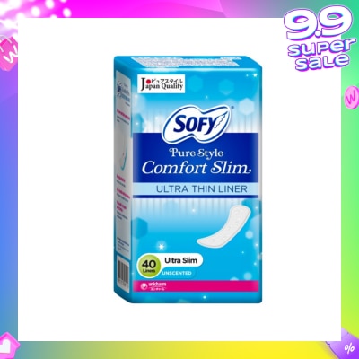SOFY Pantiliner Pure Style Comfort Slim (Unscented) 40s