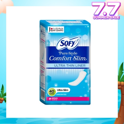 SOFY Pantiliner Pure Style Comfort Slim (Unscented) 40s