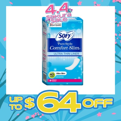 SOFY - Pantiliner Pure Style Comfort Slim (Unscented) 40s