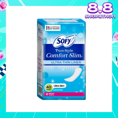 SOFY Pantiliner Pure Style Comfort Slim (Unscented) 40s