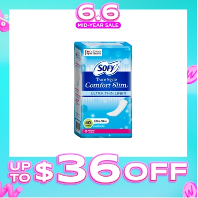 SOFY - Pantiliner Pure Style Comfort Slim (Unscented) 40s