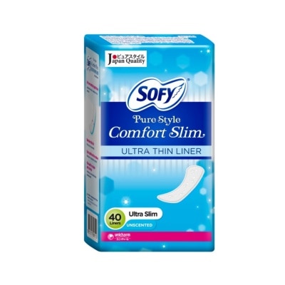 SOFY Pantiliner Pure Style Comfort Slim (Unscented) 40s