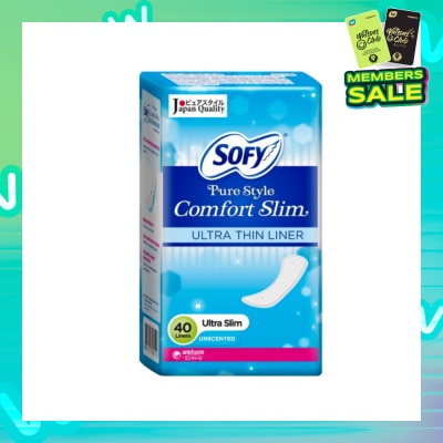 SOFY Pantiliner Pure Style Comfort Slim (Unscented) 40s