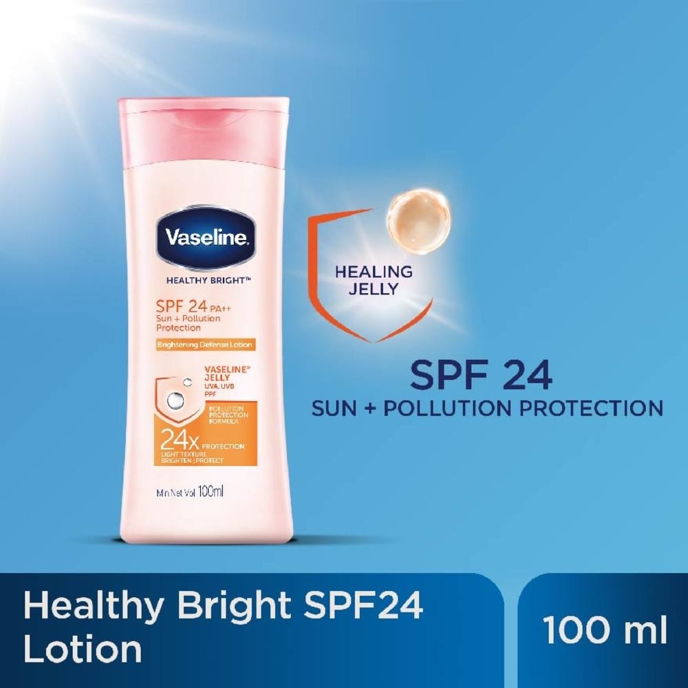 Healthy Bright SPF24 PA++ Sun + Pollution Protection Brightening Defence Lotion (For Healthier Brighter Skin Help Heal Dull Damaged Skin) 100ml