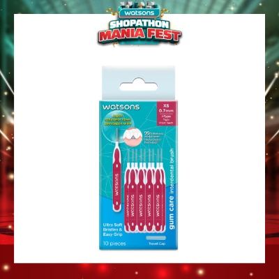WATSONS - I-Type Interdental Brush, 0.7Mm (For Front And Tightly-Spaced Teeth, Ultra-Soft & Easy Grip) 10s