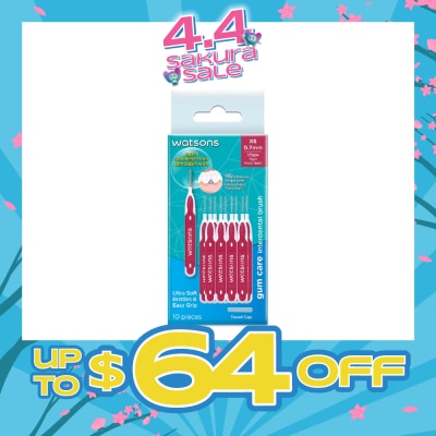 WATSONS - I-Type Interdental Brush, 0.7Mm (For Front And Tightly-Spaced Teeth, Ultra-Soft & Easy Grip) 10s