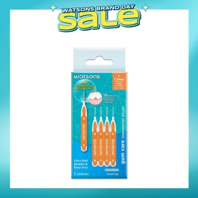 WATSONS - I-Type Interdental Brush, 1.2Mm (For Front And Ultra-Wide Spaced Teeth, Ultra-Soft & Easy Grip) 5s