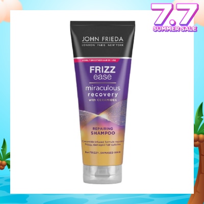 JOHN FRIEDA Frizz Ease Miraculous Recovery with Ceramides Repairing Shampoo (For Frizzy Damaged Hair) 250ml
