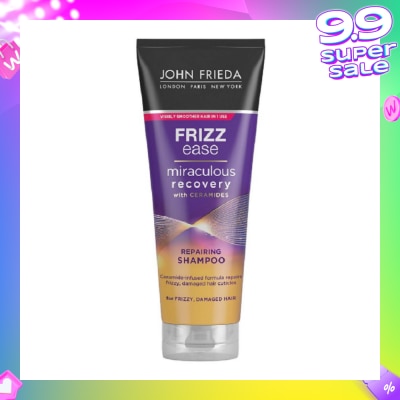 JOHN FRIEDA Frizz Ease Miraculous Recovery with Ceramides Repairing Shampoo (For Frizzy Damaged Hair) 250ml