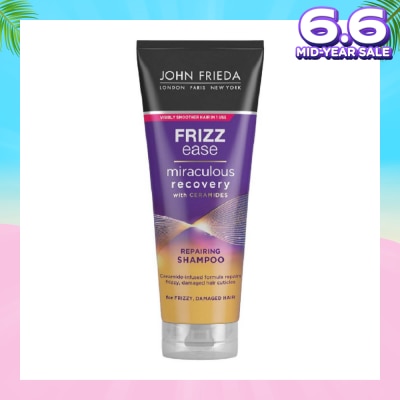 JOHN FRIEDA Frizz Ease Miraculous Recovery with Ceramides Repairing Shampoo (For Frizzy Damaged Hair) 250ml