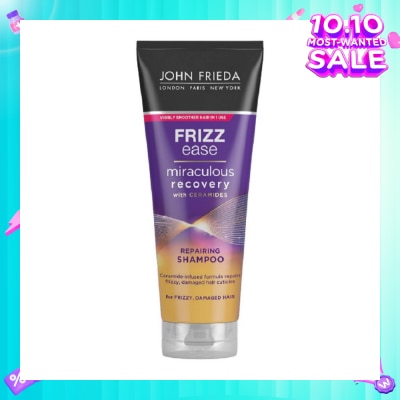 JOHN FRIEDA Frizz Ease Miraculous Recovery with Ceramides Repairing Shampoo (For Frizzy Damaged Hair) 250ml