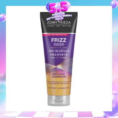 JOHN FRIEDA - Frizz Ease Miraculous Recovery with Ceramides Repairing Shampoo (For Frizzy Damaged Hair) 250ml