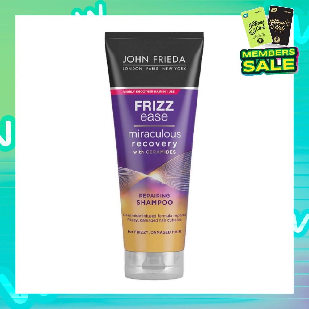 Frizz Ease Miraculous Recovery with Ceramides Repairing Shampoo (For Frizzy Damaged Hair) 250ml